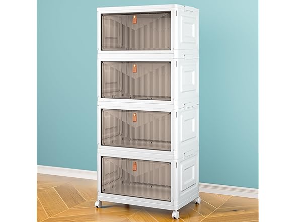 Wise Oannes 4 Tier Storage Bins with Lids