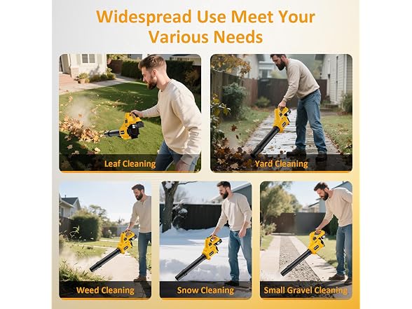 PILENTO Lightweight 20V Cordless Leaf Blower