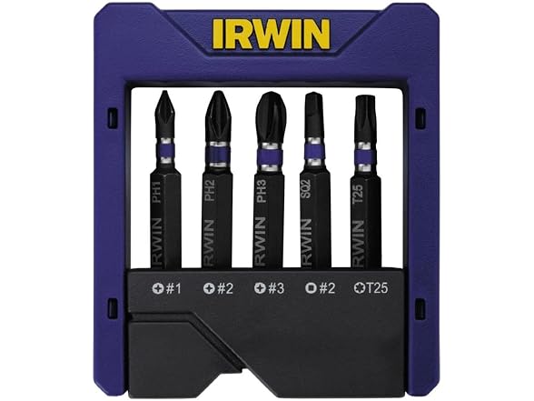Irwin 1866976 5 Pc Power Bit Set