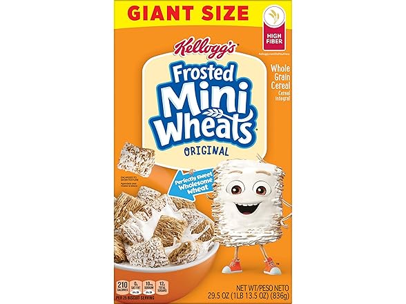 Kelloggs Frosted Mini-Wheats Breakfast Cereal