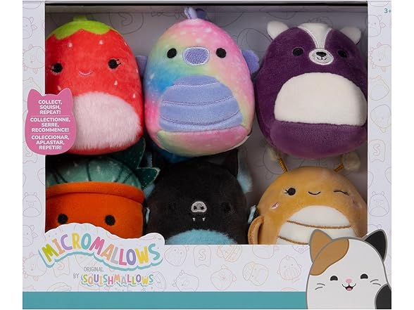 Squishmallows Original Micromallows Plush 6PK