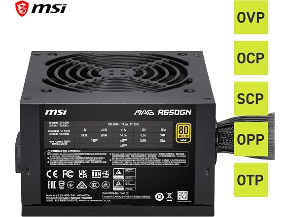 MSI MAG A650GN II Gaming Power Supply