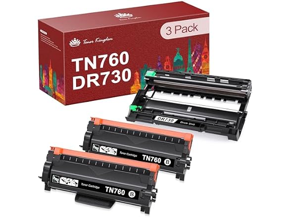 Toner Kingdom TN760 Toner Cart and DR730 Drum