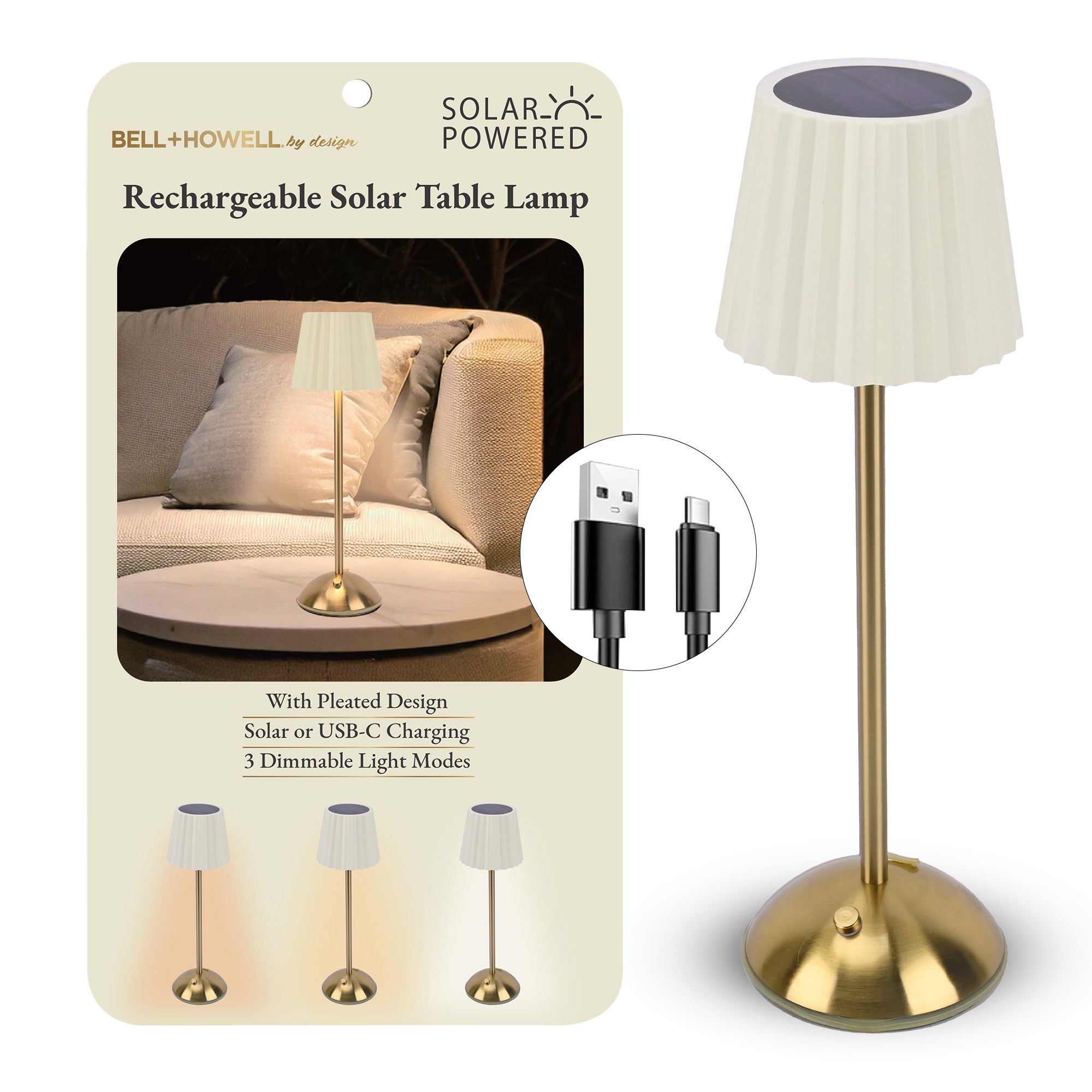 Solar Wide Pleated Lamp - Gallery 13