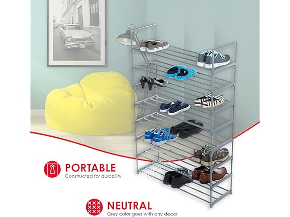 8 Tier Shoe Rack Holds 32 Pairs