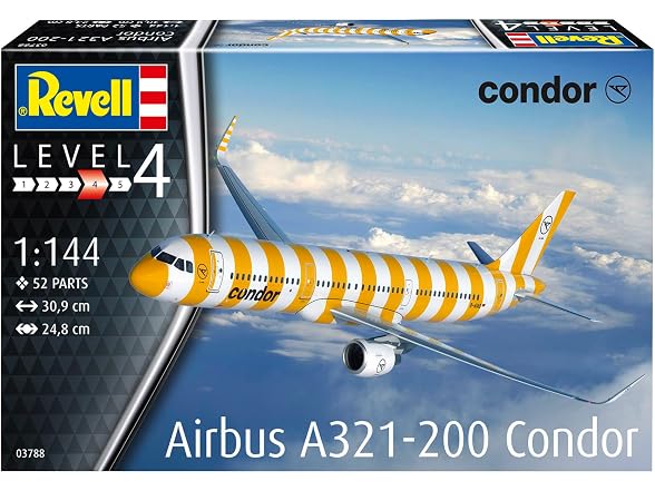Revell Airbus A321-200 Condor 1:144 Scale Unbuilt/Unpainted Plastic Model Kit