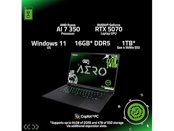 GIGABYTE AERO X16, Copilot+ PC