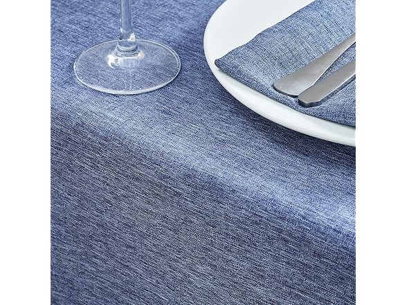 Mebakuk Rect Table Cloth Linen Farmhouse