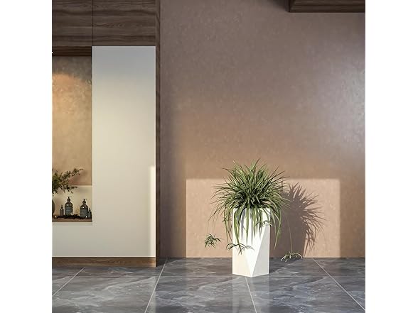 LeisureMod AP24W Aloe Planter White, 24"