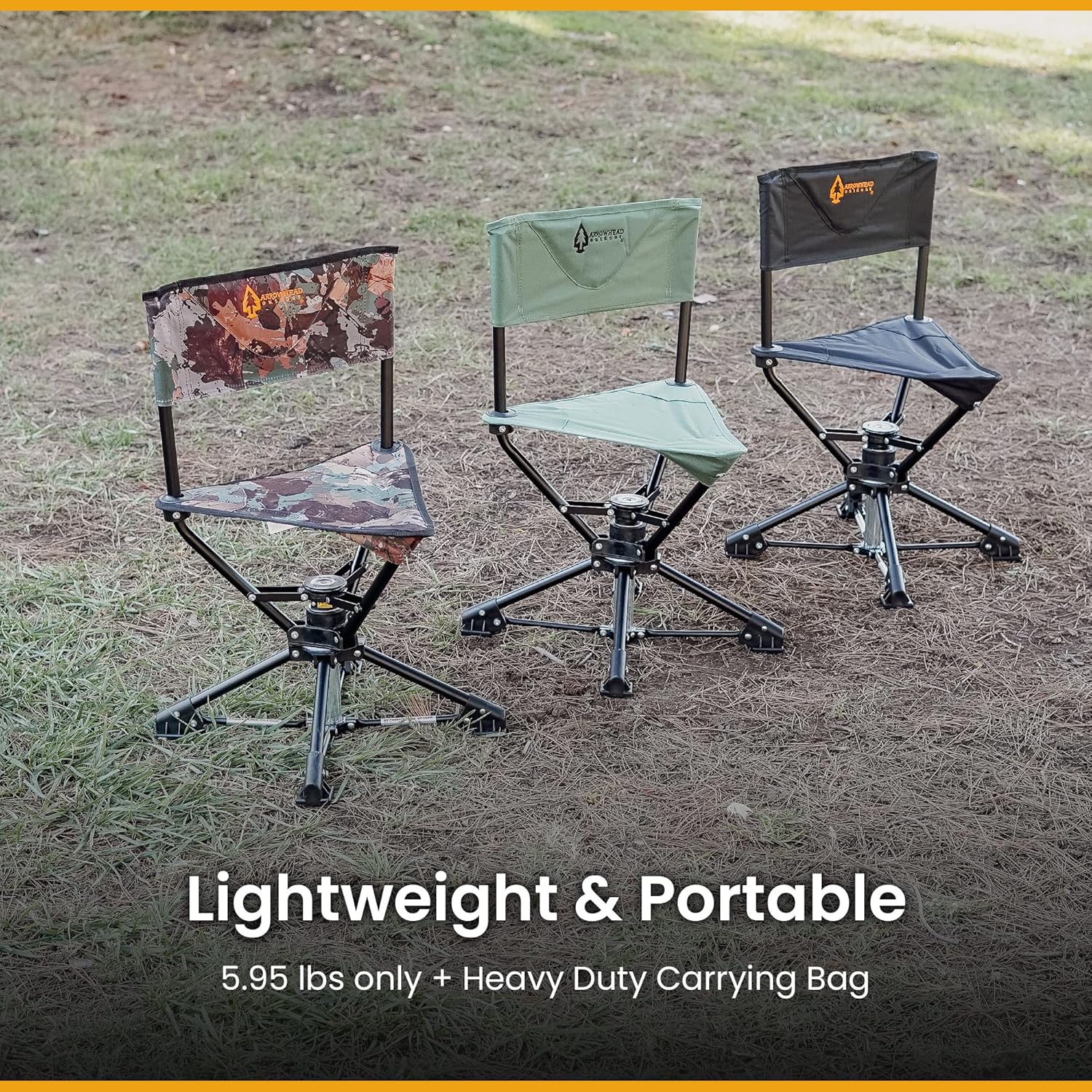 ARROWHEAD OUTDOOR Swiveling Blind Stool - Gallery 18