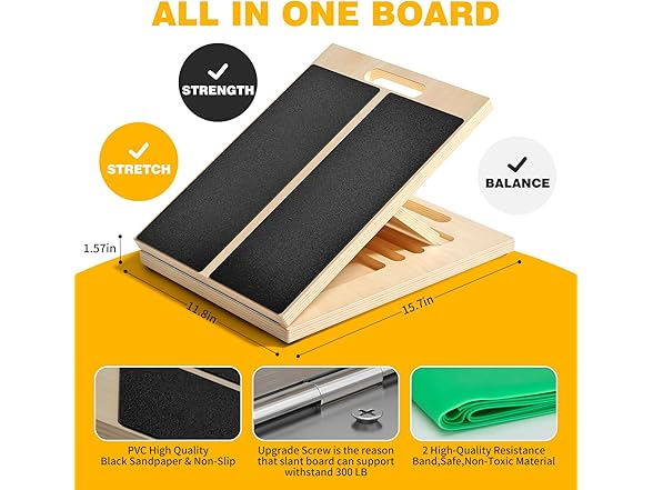 Grcill Slant Board for Calf Stretching