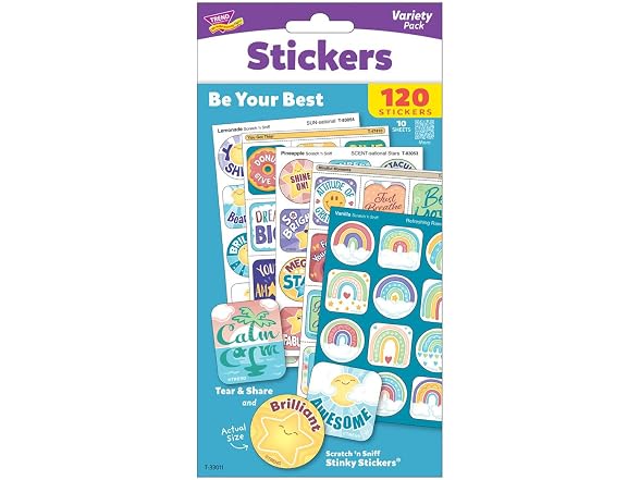 Trend Enterprises Be Your Best Mixed Stickers Pack