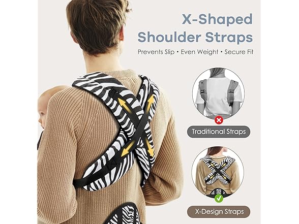 Safotad Baby Carrier with Lumbar Support