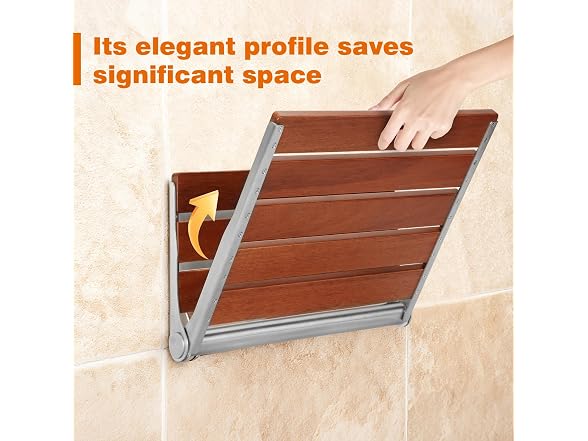 20" Folding Shower Seat Wall Mounted