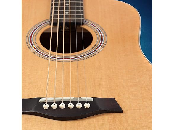 Hola! Music LEFT Handed 36in Acoustic Guitar Bundle