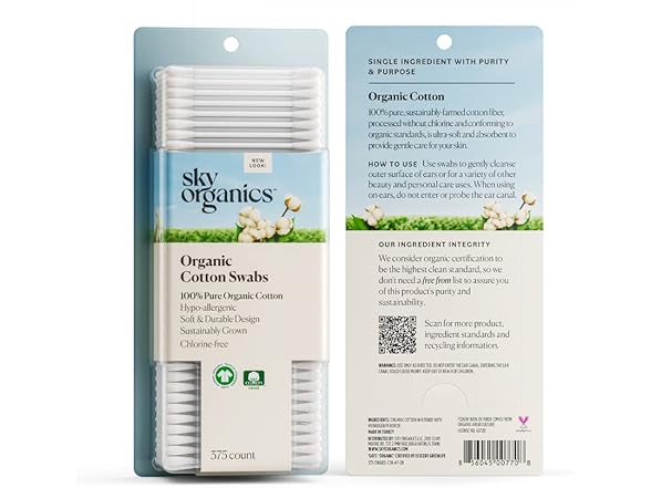 Sky Organics - Organic Cotton Swabs