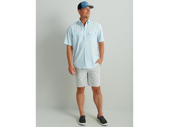 HUK Mens Tide Point Button Down