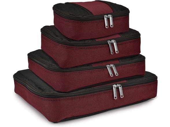 Travel Select Amsterdam Softside Luggage, Red, 8-Piece Set