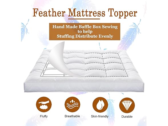 5 Inch Duck Feather Mattress Topper