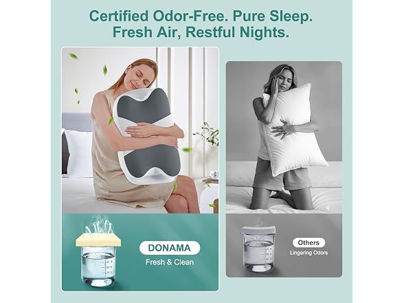 DONAMA Neck Pillow Dark Grey