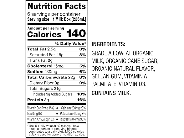 6PK Horizon Organic Shelf Stable 1% Lowfat Milk