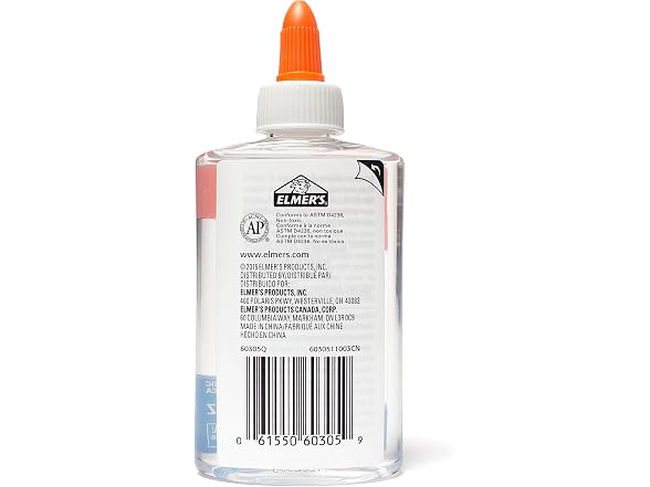 Elmer's Liquid School Glue, Clear, Washable, 5 Oz, 8 Count