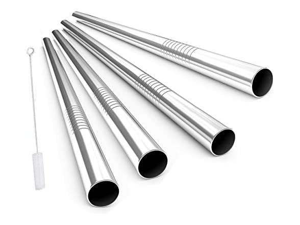 8 Pack Reusable Boba Straw Set