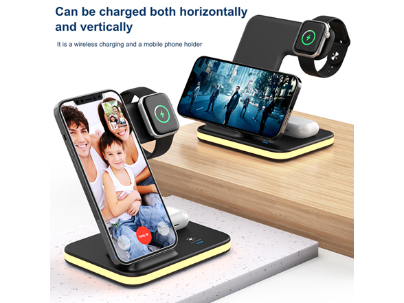 4-in-1 Wireless Charger with Night Light