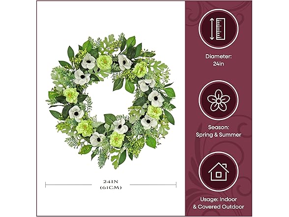 National Tree Company 24" Artificial Spring Wreath