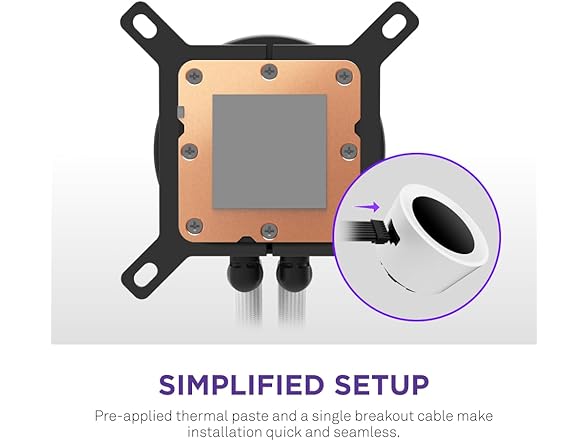 NZXT Kraken Plus 240 RGB CPU Liquid Cooler, White