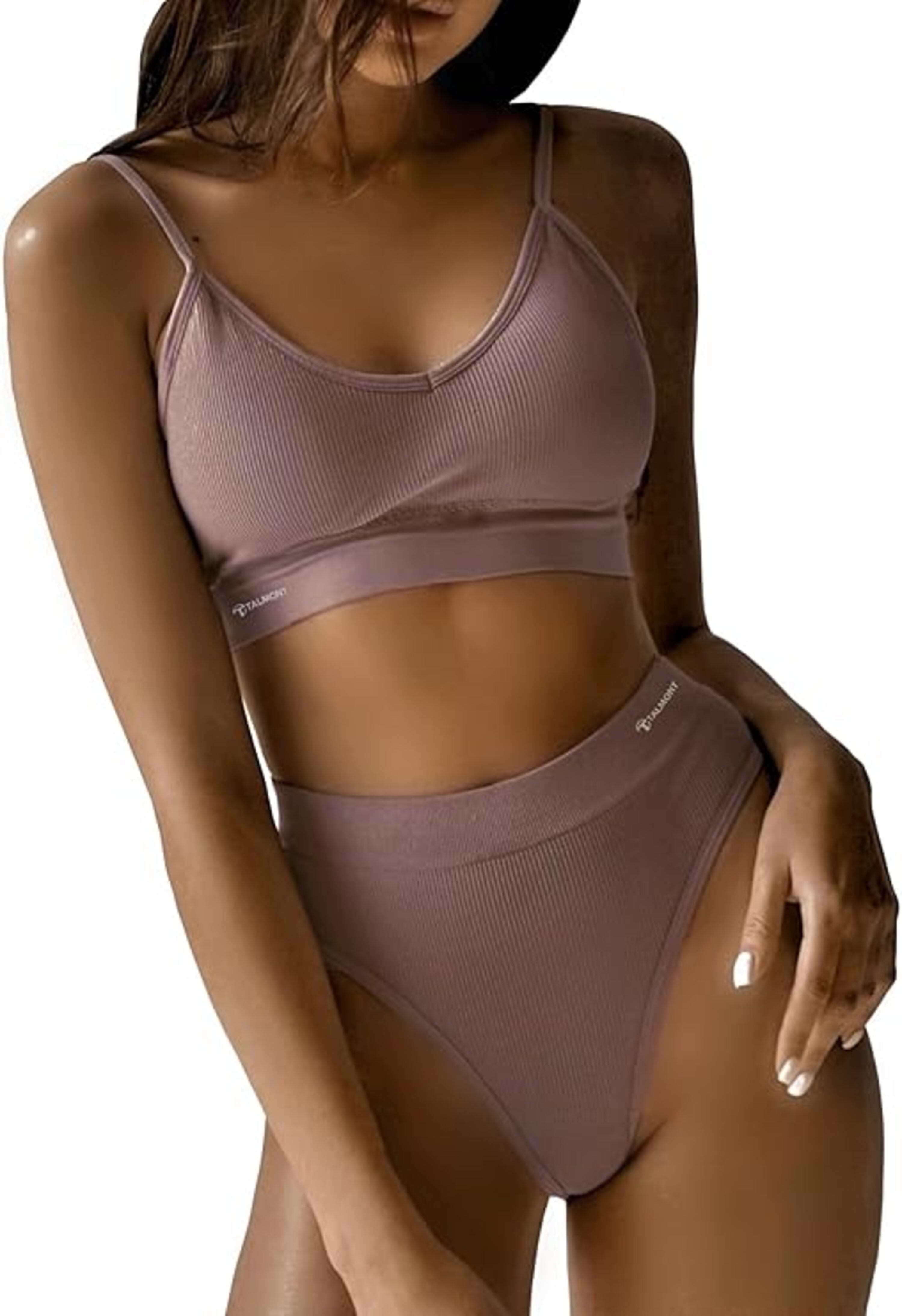 Talmont Seamless Ribbed Bra & Panty Set - Gallery 29