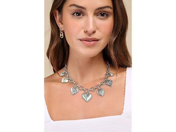 TENTMENTISE Silver Heart Necklaces