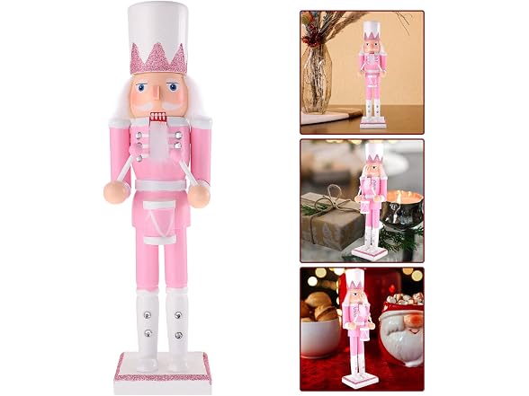 ABOOFAN Nutcracker Figurine Wooden Scottish Soldier Beat