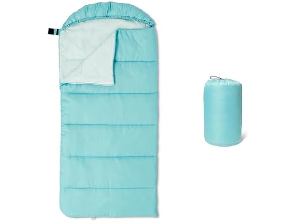 Amazon Basics Boys Sleeping Bags Aqua