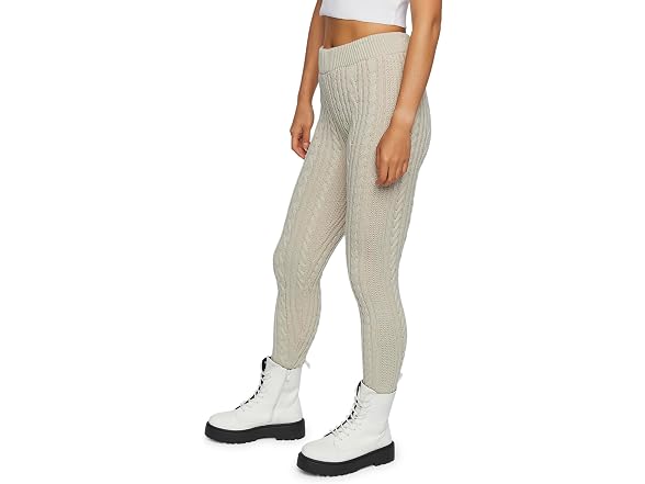 Forever 21 (S) Cable Knit Skinny Oyster Pants