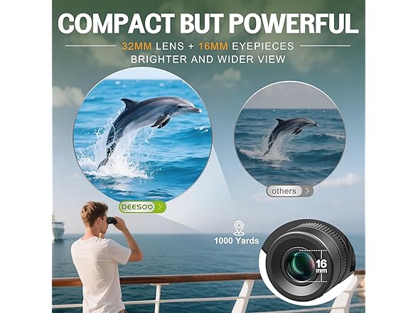Deesoo 25x32 Binoculars for Adults