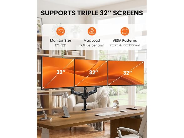ErGear Triple Monitor Stand Fits Three - Gallery 2