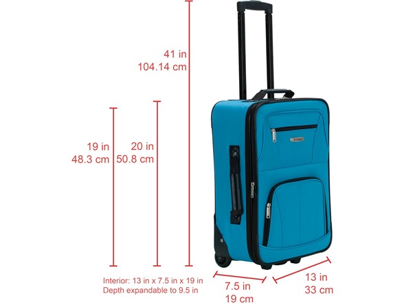 Rockland Fashion Softside Upright Luggage Set