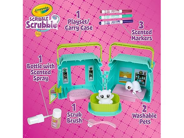 Crayola Scribble Scrubbie Pets Scented Spa
