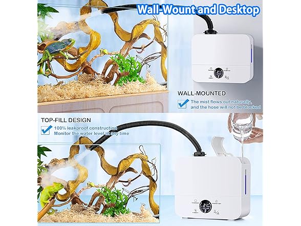 Ycxydr Reptile Humidifiers, Reptile Fogger