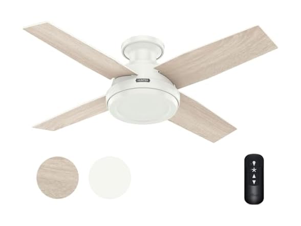 Hunter Fan 44" Fresh White w/ Remote