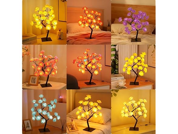 LED Rose Tree Lamp