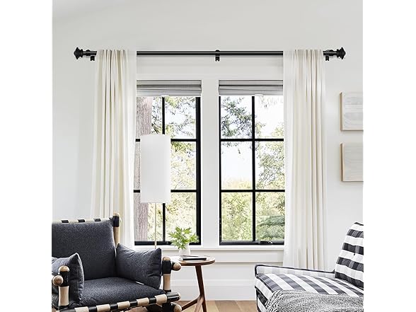 HIQTEK Curtain Rods for Window