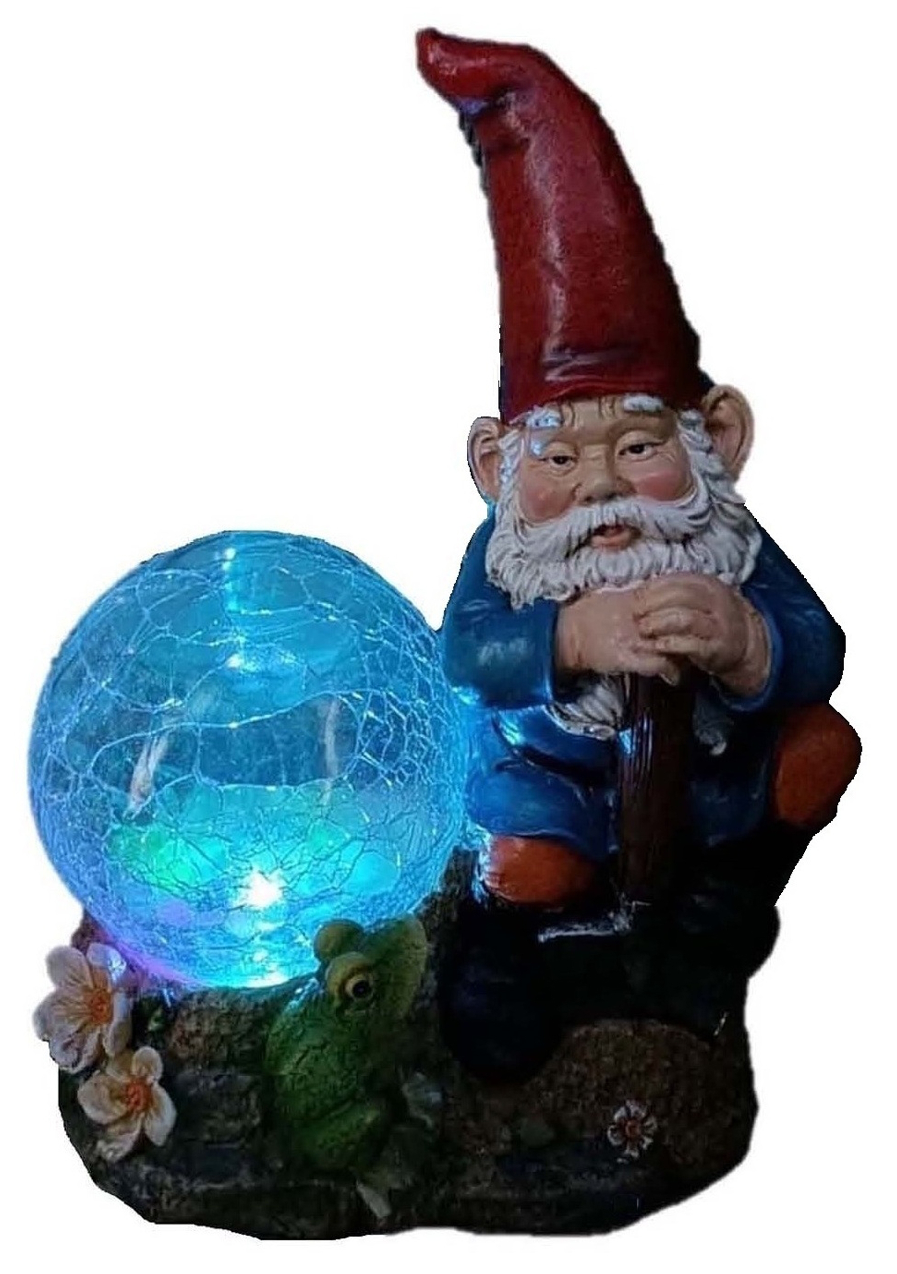 9" Solar Resin Garden Gnome - Gallery 2