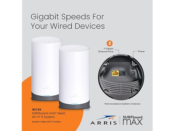 Arris Surfboard mAX Tri-Band Mesh System
