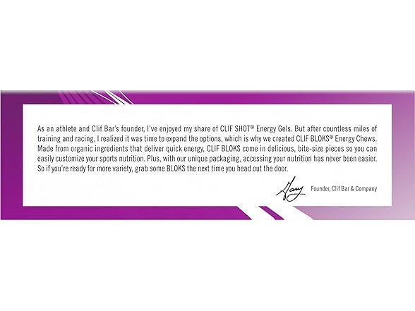 18CT CLIF BLOKS - Mountain Berry Flavor - Energy Chews