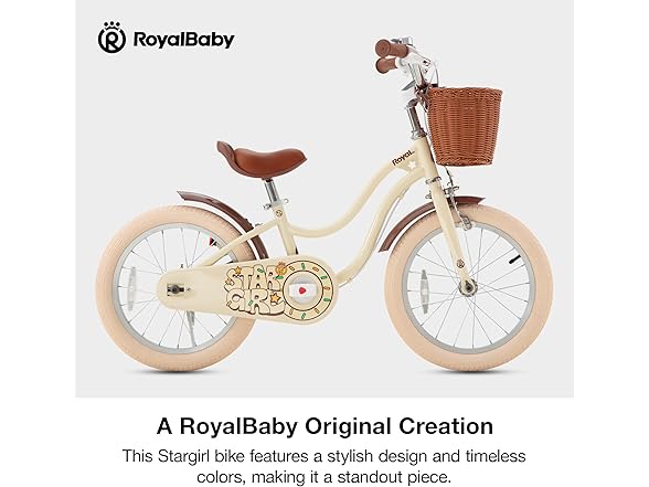 RoyalBaby Girls Bike Stargirl EZ Kids Bike 18 Inch