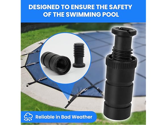 Pool Cover Anchors 12pk for Concrete