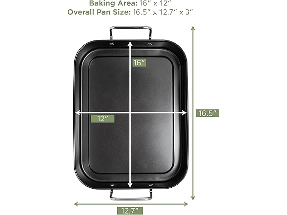 Ecolution Nonstick Roasting Pan with Rack