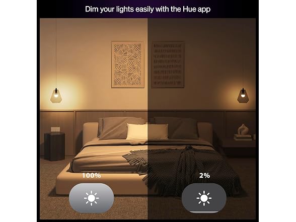 PHILIPS Hue Essential Smart LED A19 Bulb 4-Pack